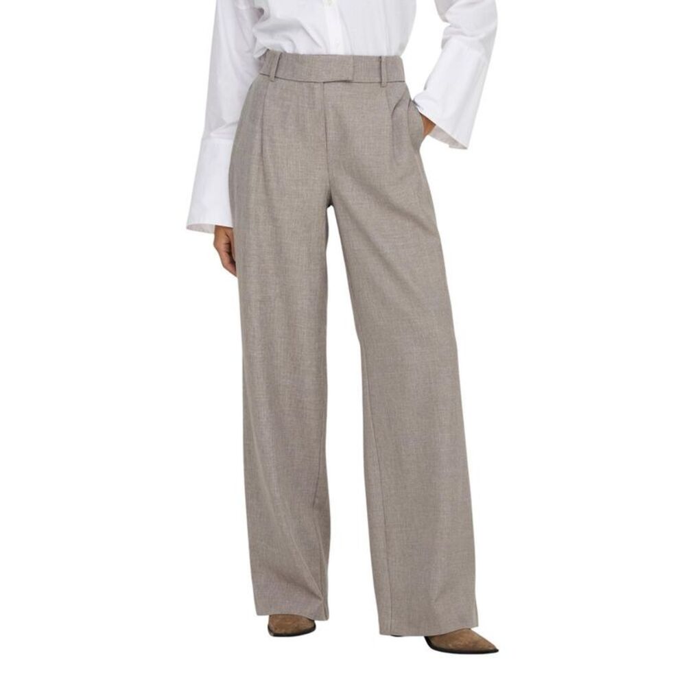 Only Beige Polyester Dress Women's Pants